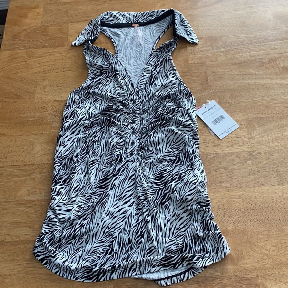 NWT Free People Coco Print Tank Top